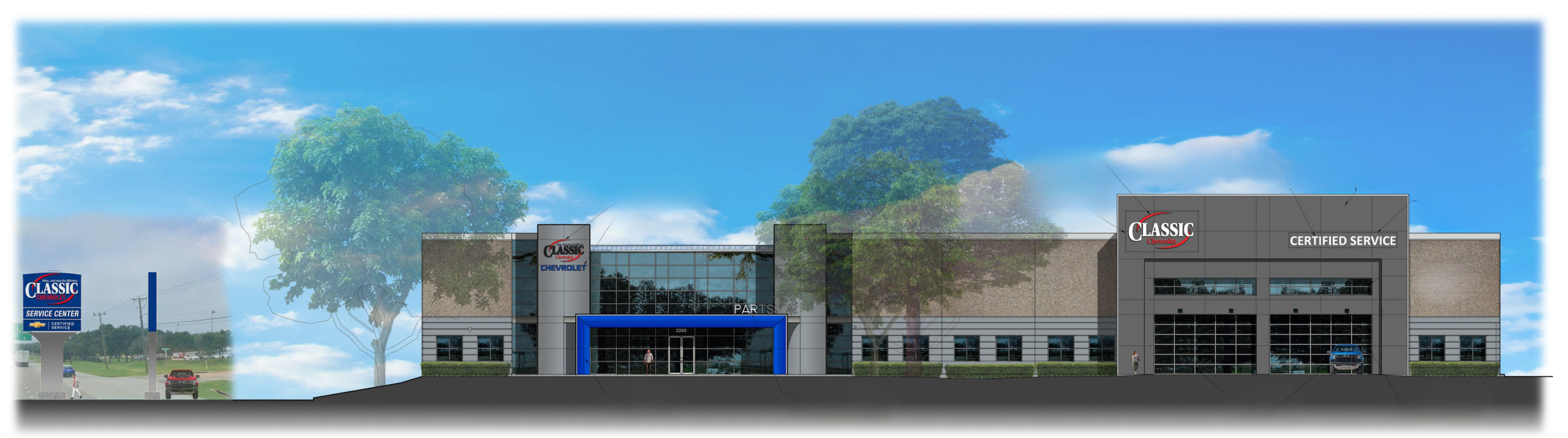 Classic Chevrolet Grapevine Service Center, New Renovation by Speed Fab-Crete